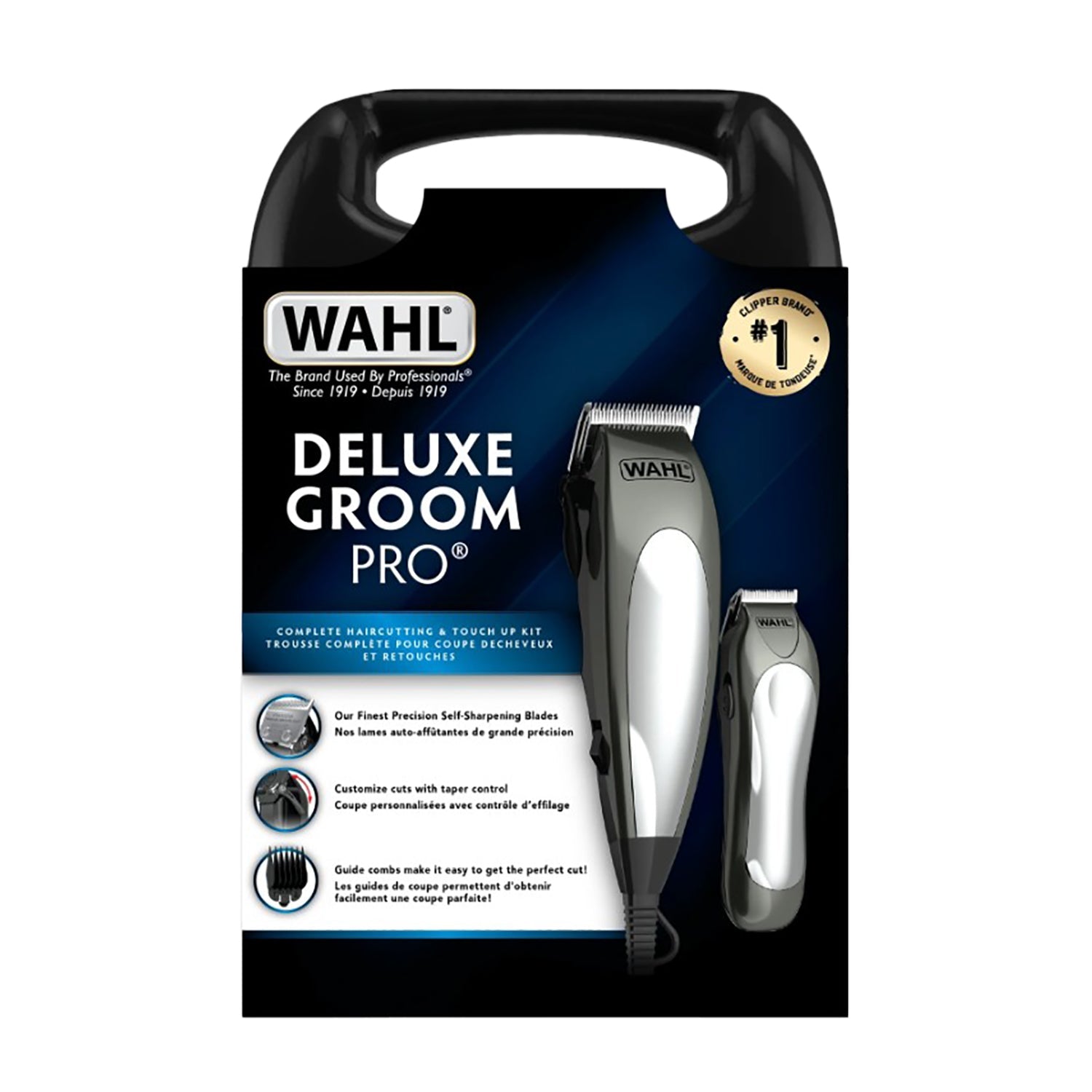 WAHL - Ensemble de Tondeuse à Cheveux Deluxe Groom Pro, 19 Morceaux - Simple Boutique