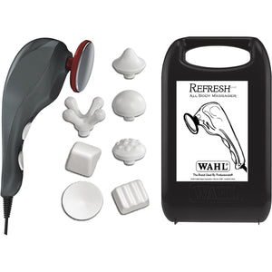 WAHL - Masseur pour le Corp Refresh, 2 Réglages de Chaleur, 2 Vitesses, 8 Acessoires, Noir - Simple Boutique