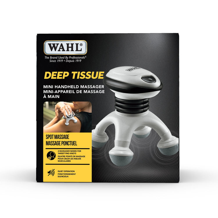 WAHL - Mini Masseur Portatif, Pour Douleurs Musculaires, 4 Nœuds Vibrants , Blanc - Simple Boutique