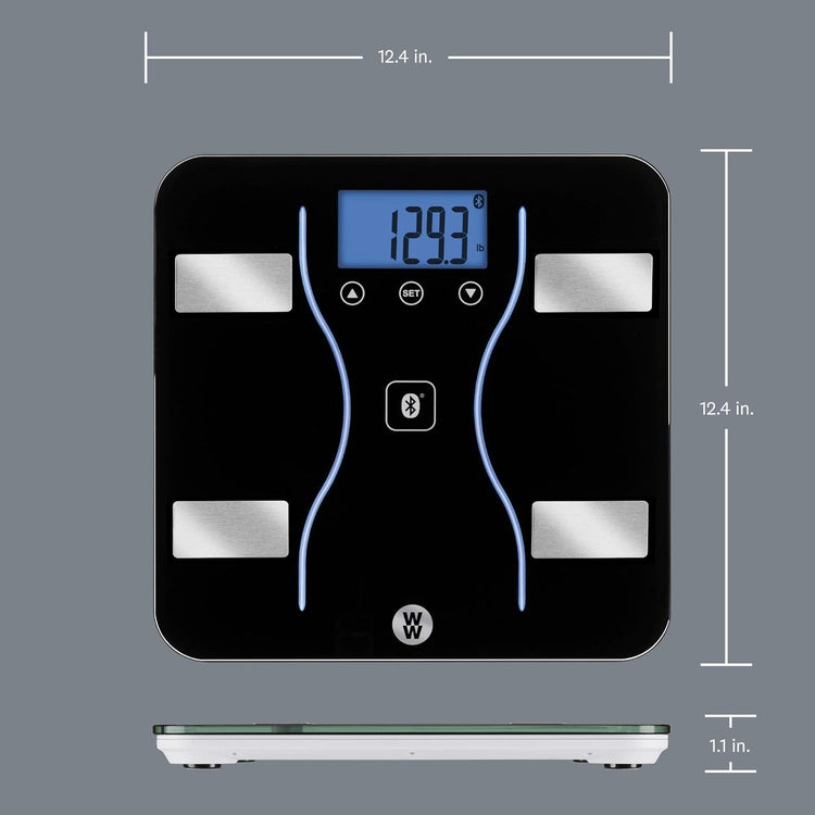 Weight Watcher - Pèse-Personne Numérique avec Analyse Corporelle, Bluetooth, Capacité Maximum de 180kg - Simple Boutique