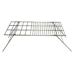 World Famous - Grille de Cuisson Antiadhésive pour Feu de Camps, Pieds Rabattables - Simple Boutique