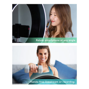 Xtreme - Anneau Lumineux LED avec Support de Téléphone Universel, 3 Modes de Couleurs - Simple Boutique
