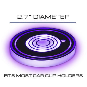 Xtreme - Ensemble de 2 Lumières LED pour Porte-Gobelet de Voiture, 2.7" de Diamètre - Simple Boutique