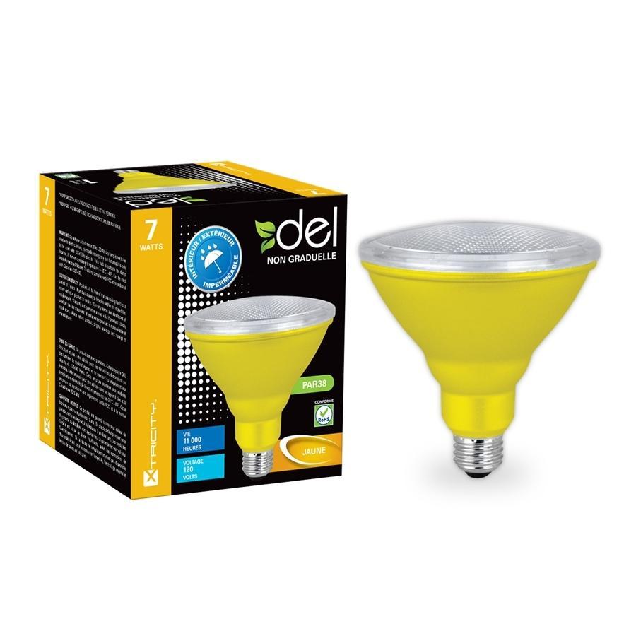 Xtricity Ampoule DEL PAR38/7W/120V/Jaune/Intérieur et Extérieur 1 Un. - Simple Boutique
