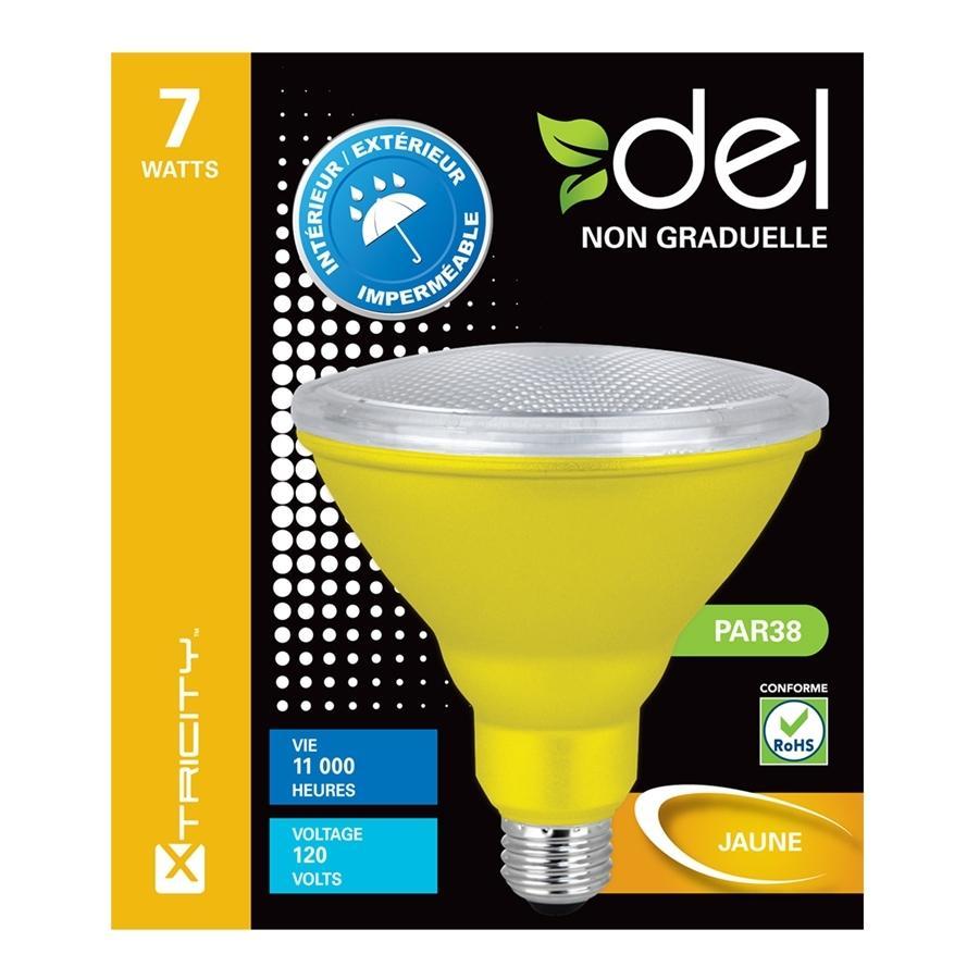Xtricity Ampoule DEL PAR38/7W/120V/Jaune/Intérieur et Extérieur 1 Un. - Simple Boutique