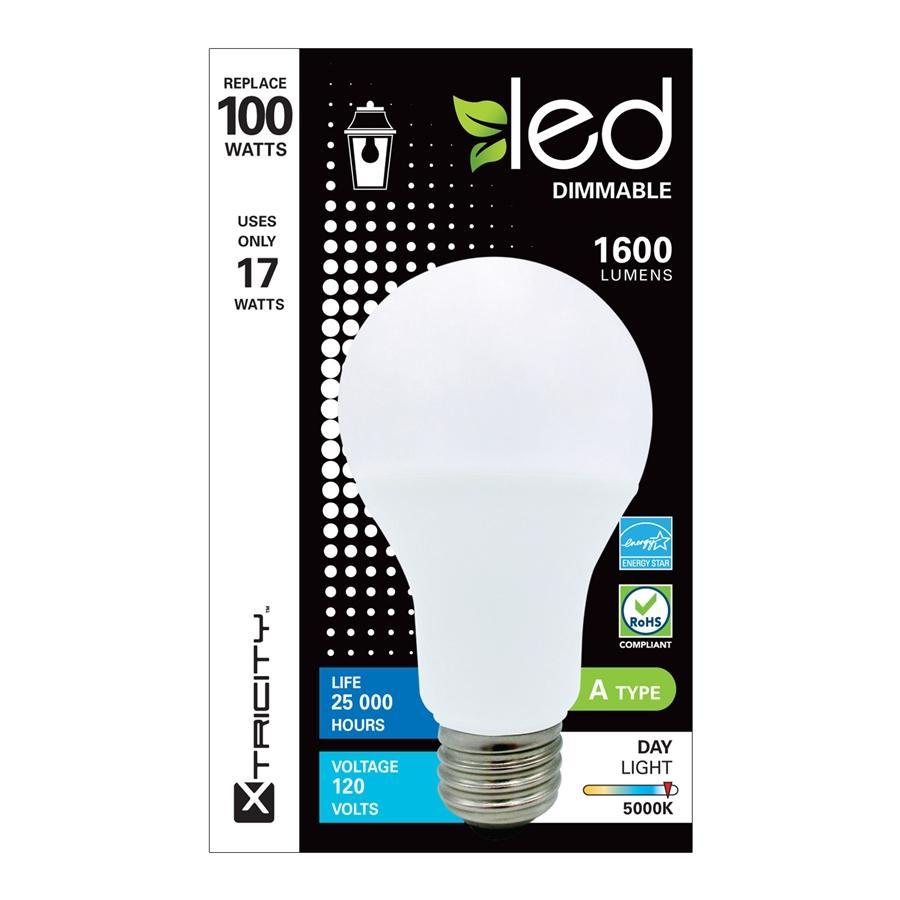 Xtricity Ampoule Intérieur/Extérieur DEL Type A/17W/120V/5000K/Lumière du Jour Grad. - Simple Boutique