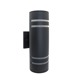Xtricity - Ensemble de 2 Luminaire Mural Extérieur, Hauteur de 12.99'', De la Collection Central Park, Aluminium Noir - Simple Boutique