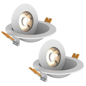 Xtricity - Ensemble de 2 Luminaires DEL Encastrés Rotatifs, 10W, 750 Lumens, 3 Options de Couleur d'éclairage - Simple Boutique