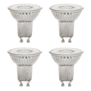 Xtricity - Ensemble de 4 Ampoules DEL à Économie d'énergie, Gradable, Type GU10, 5W, 3000K Blanc Doux - Simple Boutique