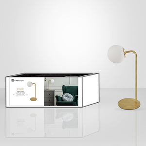 Xtricity - Lampe de Table, Hauteur de 15.9'', De la Collection Felix, Doré - Simple Boutique