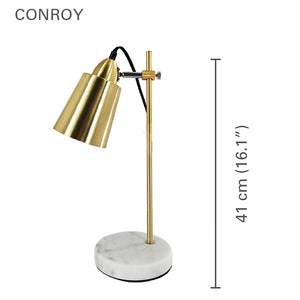 Xtricity - Lampe de Table, Hauteur de 16.1'', De la Collection Conroy, Doré - Simple Boutique