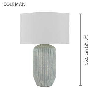 Xtricity - Lampe de Table, Hauteur de 21.8'', De la Collection Coleman, Gris - Simple Boutique