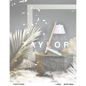 Xtricity - Lampe de Table Moderne, 9.84'' x 18.5'', De la Collection Taylor, Blanc - Simple Boutique