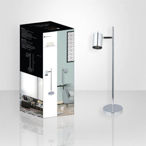 Xtricity - Lampe de Table à 1 Tête, Hauteur de 20'' , De la Collection Studio, Chrome - Simple Boutique