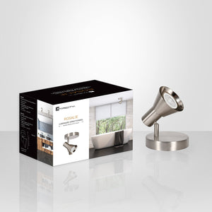 Xtricity - Luminaire Directionnel à 1 Tête, Largeur de 4.72", De la Collection Rosalie, Nickel - Simple Boutique