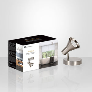 Xtricity - Luminaire Directionnel à 1 Tête, Largeur de 4.72", De la Collection Rosalie, Nickel - Simple Boutique