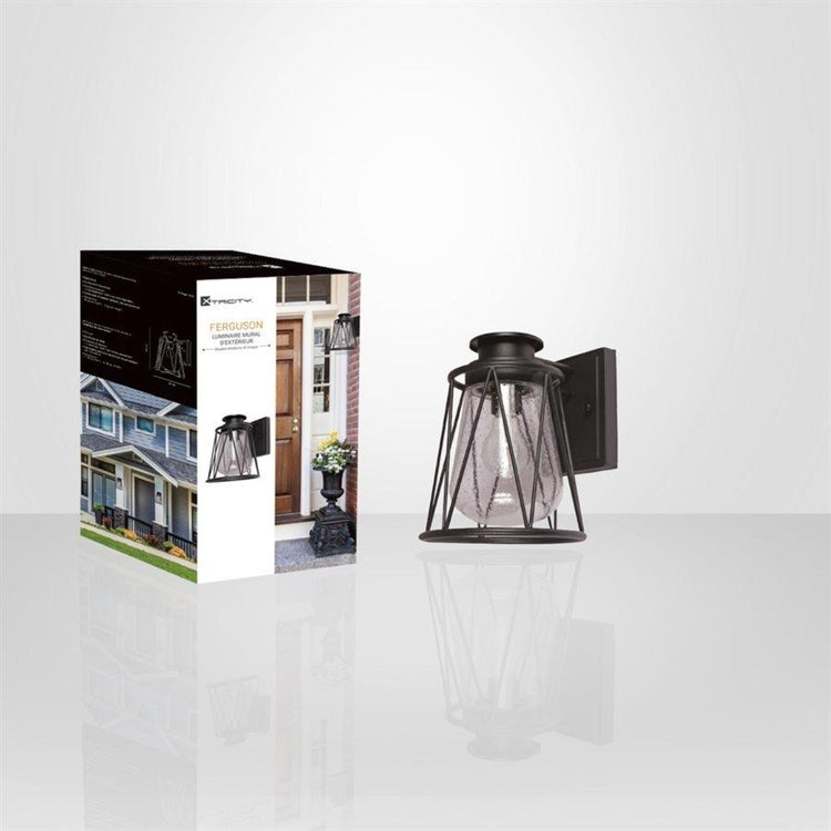 Xtricity - Luminaire Mural Extérieur, Hauteur de 10.23'', De la Collection Ferguson, Noir - Simple Boutique