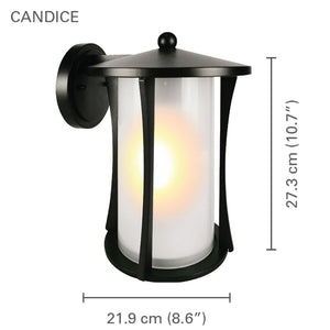Xtricity - Luminaire Mural Extérieur, Hauteur de 10.74'', De la Collection Candice, Noir - Simple Boutique