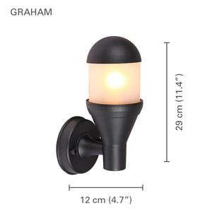 Xtricity - Luminaire Mural Extérieur, Hauteur de 11.41'', De la Collection Graham, Noir - Simple Boutique