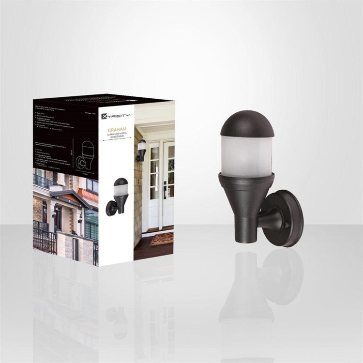 Xtricity - Luminaire Mural Extérieur, Hauteur de 11.41'', De la Collection Graham, Noir - Simple Boutique