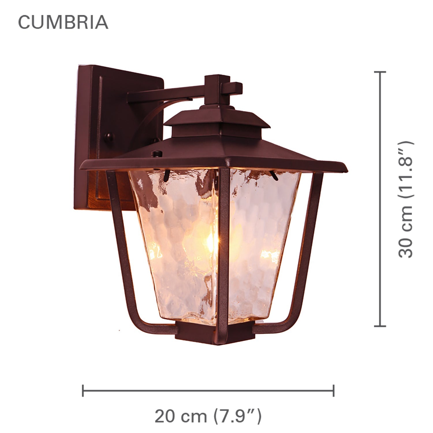 Xtricity - Luminaire Mural Extérieur, Hauteur de 11.8'', De la Collection Cumbria, Noir - Simple Boutique