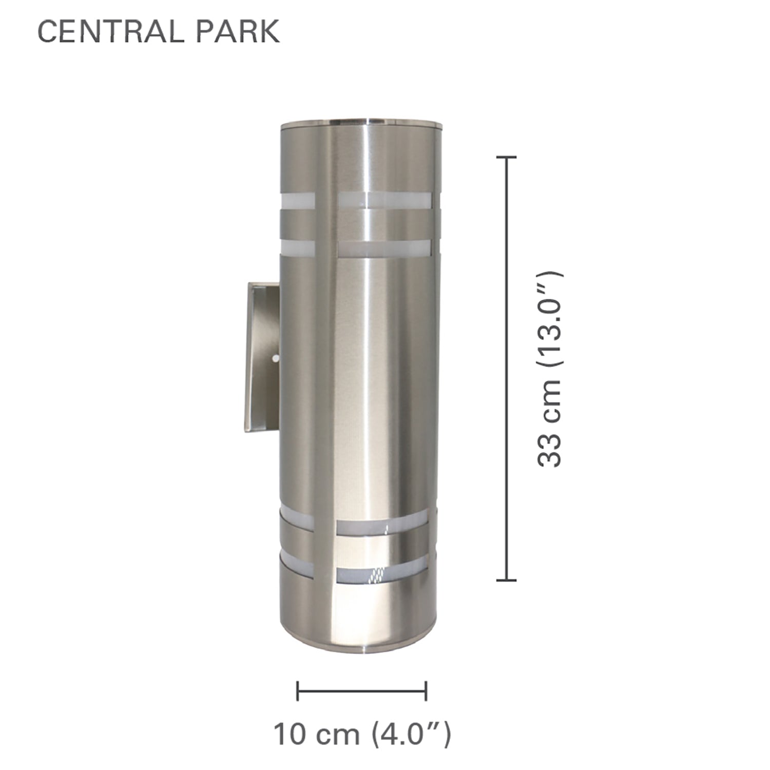 Xtricity - Luminaire Mural Extérieur, Hauteur de 12.99'', Fini Nickel Brossé - Simple Boutique