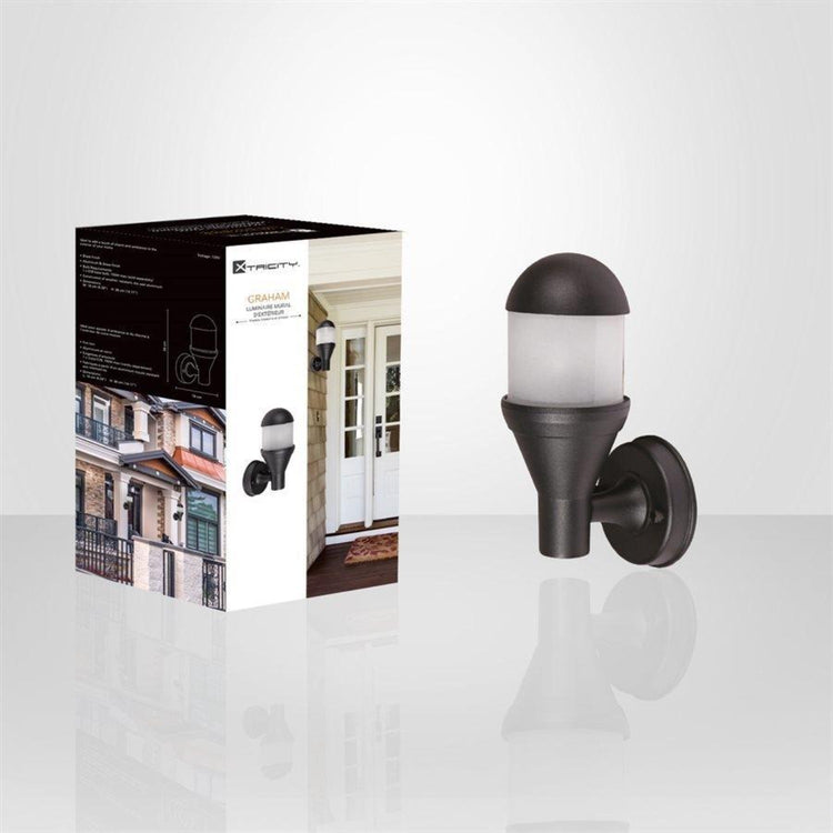 Xtricity - Luminaire Mural Extérieur, Hauteur de 14.17'', De la Collection Graham, Noir - Simple Boutique