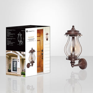 Xtricity - Luminaire Mural Extérieur, Hauteur de 15.9'', De la Collection Alanah, Brun - Simple Boutique