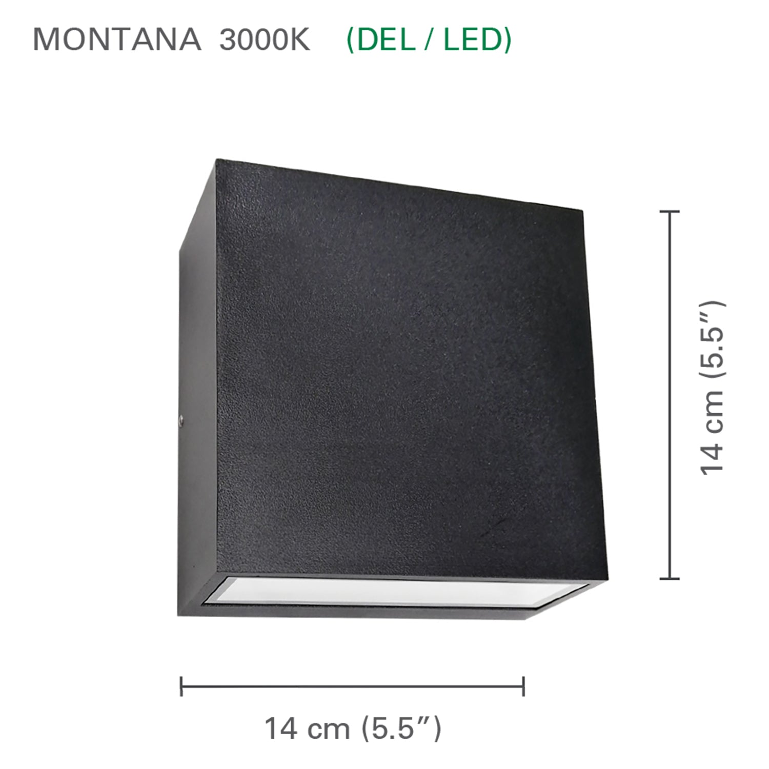 Xtricity - Luminaire Mural Extérieur, Hauteur de 5.5'', De la Collection Montana, Noir - Simple Boutique