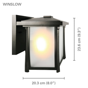 Xtricity - Luminaire Mural Extérieur, Hauteur de 9.29'', De la Collection Winslow, Noir - Simple Boutique