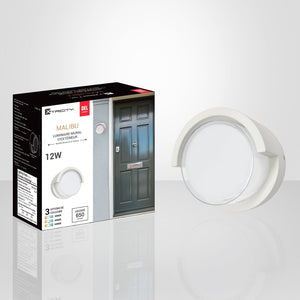 Xtricity - Luminaire Mural Extérieur avec DEL Intégrées, Diamètre de 4'', De la Collection Malibu, Blanc - Simple Boutique