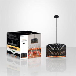 Xtricity - Luminaire Suspendu, Largeur de 11.8'', De la Collection Kimberly, Noir et Or - Simple Boutique