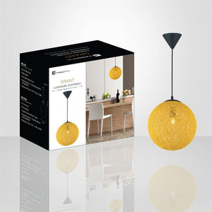 Xtricity - Luminaire Suspendu, Largeur de 11.81'', De la Collection Grant, Jaune - Simple Boutique