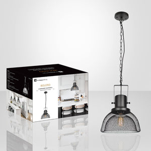 Xtricity - Luminaire Suspendu, Largeur de 12.2", De la Collection Bolero, Noir - Simple Boutique