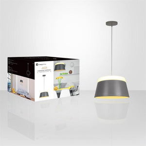 Xtricity - Luminaire Suspendu, Largeur de 13.77'', De la Collection Jazzi, Gris - Simple Boutique