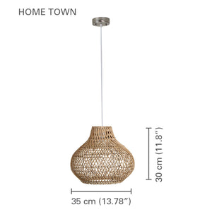 Xtricity - Luminaire Suspendu, Largeur de 13.78", De la Collection Home Town, Beige - Simple Boutique