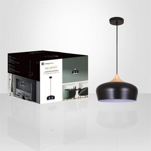 Xtricity - Luminaire Suspendu, Largeur de 13.8'', De la Collection Belmont, Noir - Simple Boutique