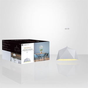 Xtricity - Luminaire Suspendu, Largeur de 14.95'', De la Collection Beverly, Blanc - Simple Boutique