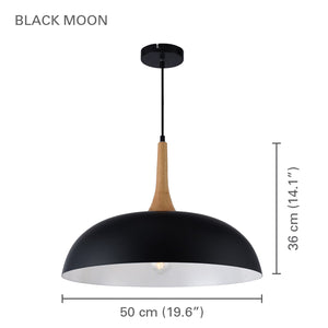 Xtricity - Luminaire Suspendu, Largeur de 19.6'', De la Collection Black Moon, Noir - Simple Boutique