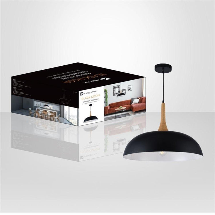 Xtricity - Luminaire Suspendu, Largeur de 19.6'', De la Collection Black Moon, Noir - Simple Boutique