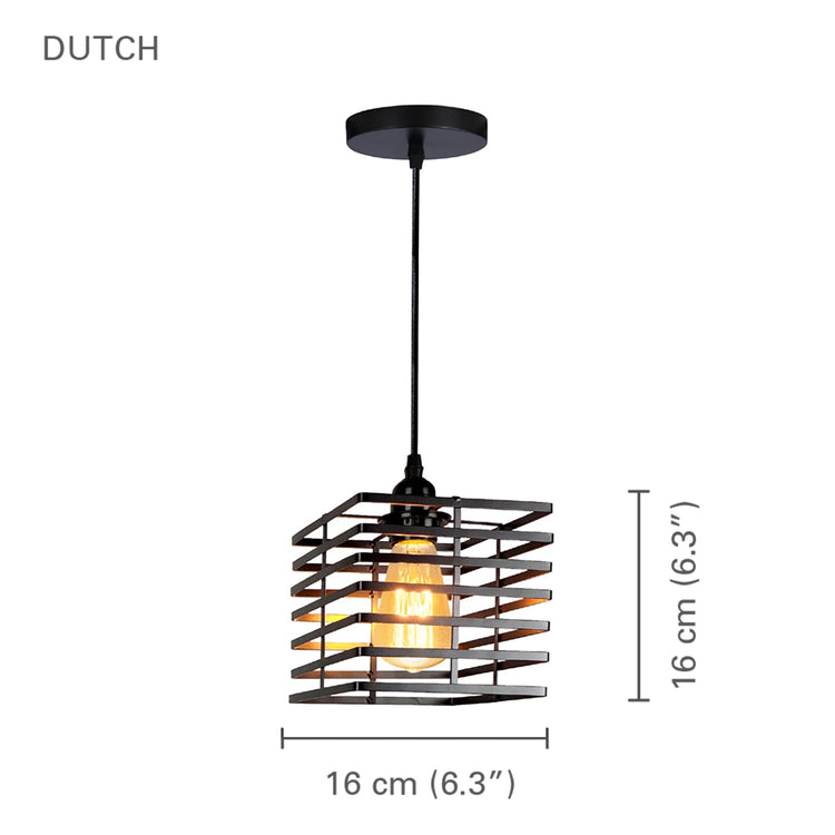 Xtricity - Luminaire Suspendu, Largeur de 6.2'', De la Collection Dutch, Noir - Simple Boutique