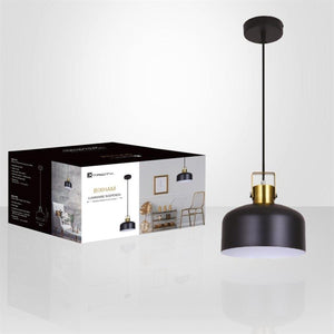 Xtricity - Luminaire Suspendu, Largeur de 9.1'', De la Collection Bixham, Noir - Simple Boutique