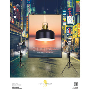 Xtricity - Luminaire Suspendu, Largeur de 9.1'', De la Collection Bixham, Noir - Simple Boutique