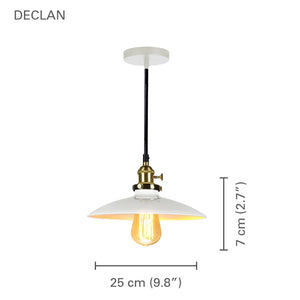 Xtricity - Luminaire Suspendu, Largeur de 9.8'', De la Collection Declan, Blanc - Simple Boutique