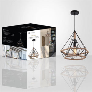 Xtricity - Luminaire Suspendu, Largeur de 9.84'', De la Collection Mynx, Noir - Simple Boutique