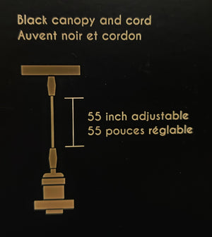 Xtricity - Luminaire Suspendu Verre Ambré, Ampoule DEL Incluse, De la Collection à L'ancienne - Simple Boutique