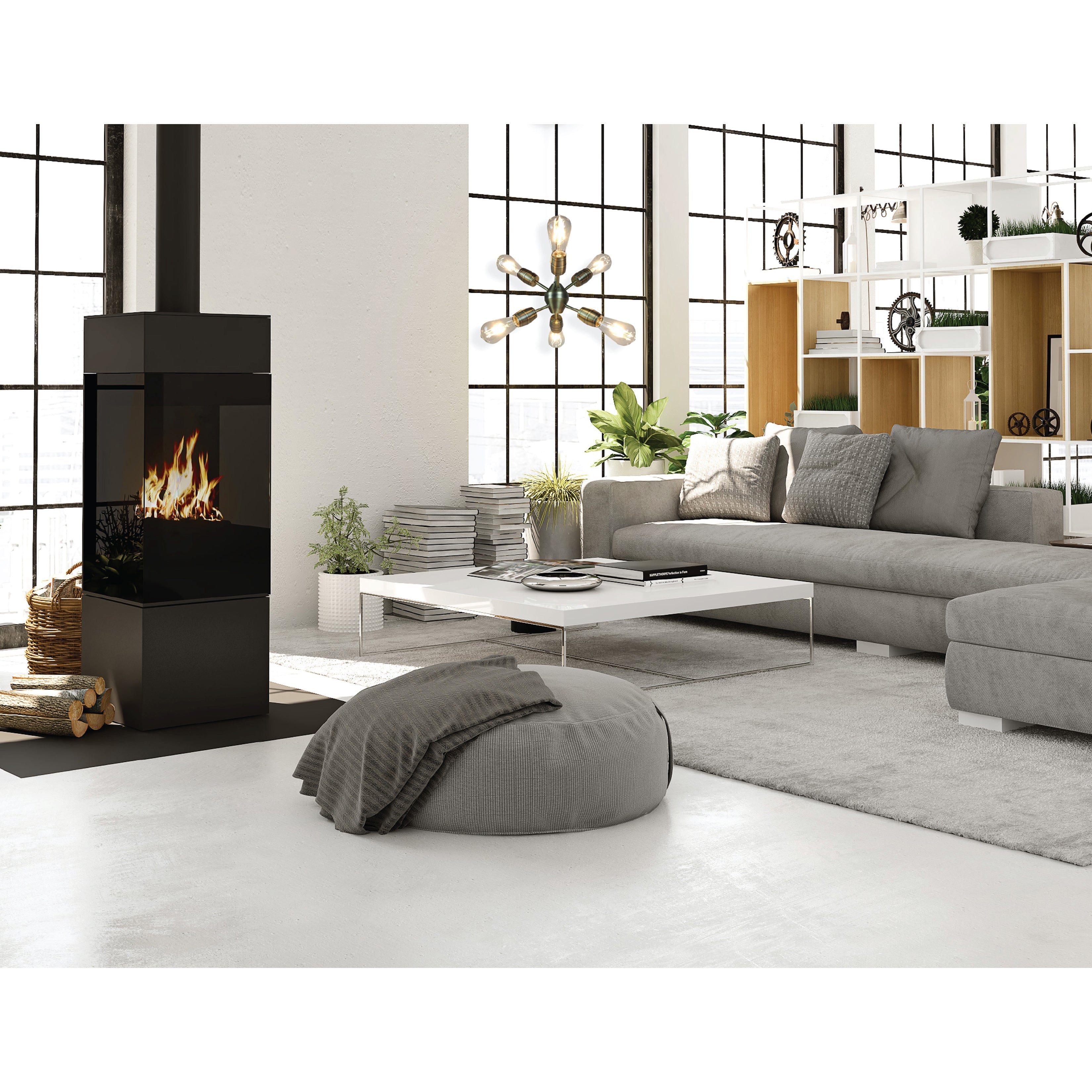 Xtricity - Luminaire Suspendu à 6 Lumières, Largeur de 11'', De la Collection Freedom, Laiton Antique - Simple Boutique