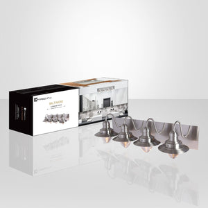 Xtricity - Luminaire de Vanité à 4 Lumières, Largeur de 27.1'', De la Collection Baltimore, Fini Nickel - Simple Boutique