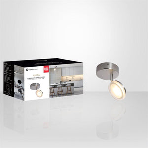 Xtricity - Plafonnier à 1 Tête avec DEL Intégré, Largeur de 5.90'', De la Collection Anita, Nickel - Simple Boutique