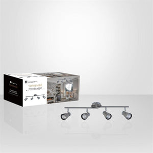 Xtricity - Plafonnier à 4 Têtes, Largeur de 27.95'', De la Collection Yorkshire, Nickel Chrome - Simple Boutique